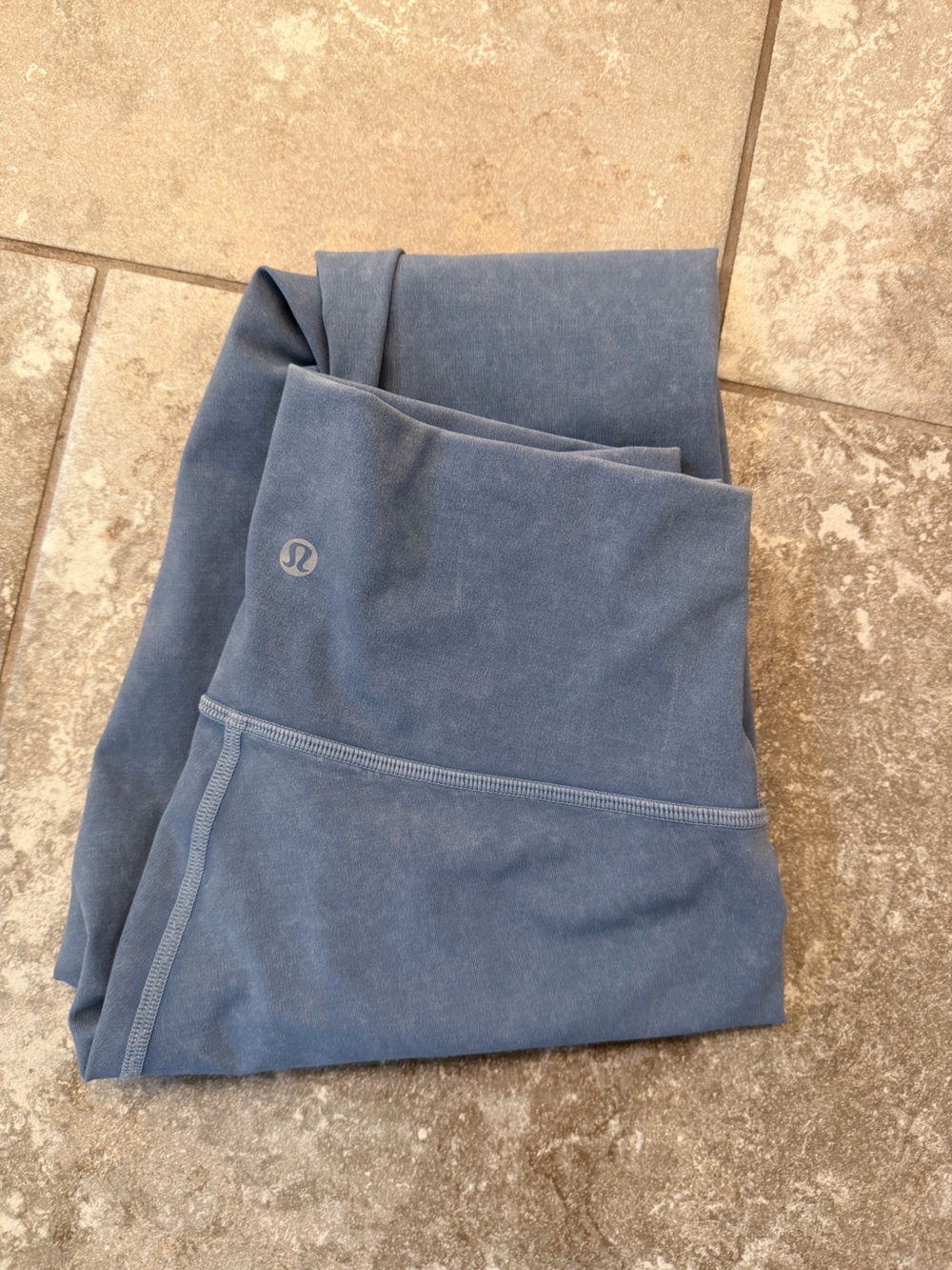 Lululemon Blue Mineral Wash High Rise Leggings Size 4